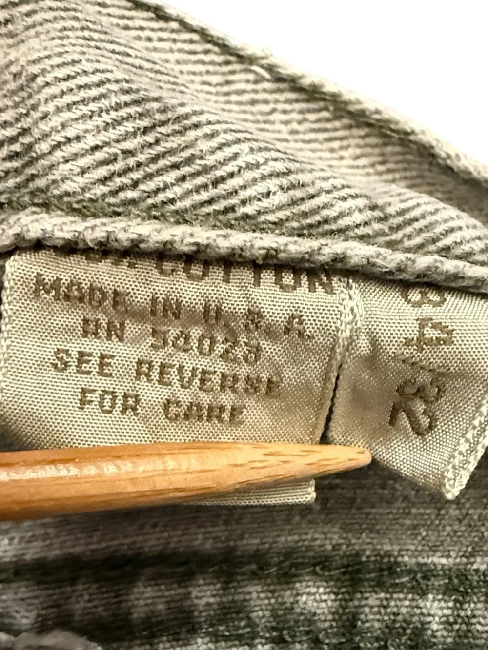 VTG Banana Republic Faded Gray Button Fly Jeans USA Straight 34x32 Fits 31x30